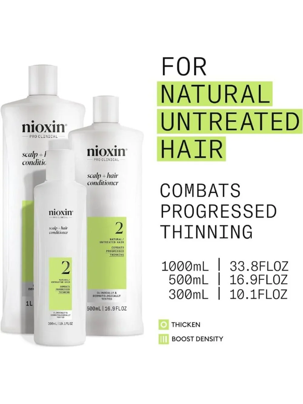 Thickening Conditioner for Natural Hair | Boost Density with Niacinamide